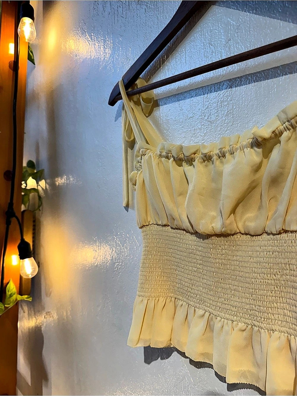 Wilfred Ballad Camisole Yellow Smocked